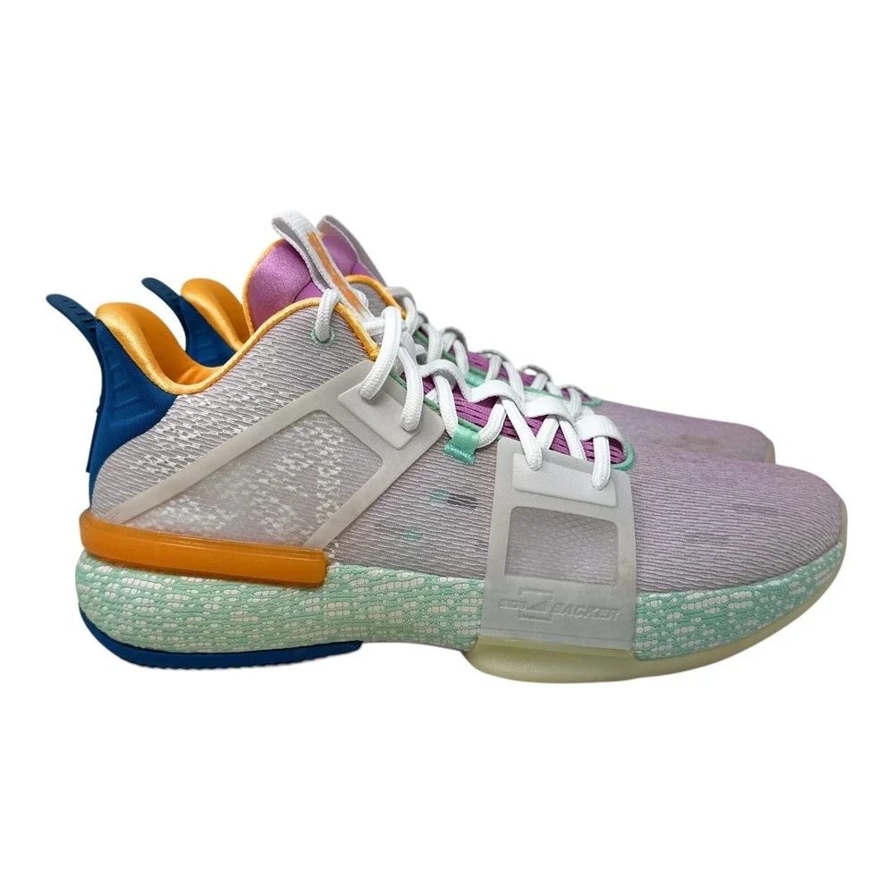 ANTA Impact 1 Basketball Shoes Men Size 13 Mid-Top Ceramic Green Pink Kyrie